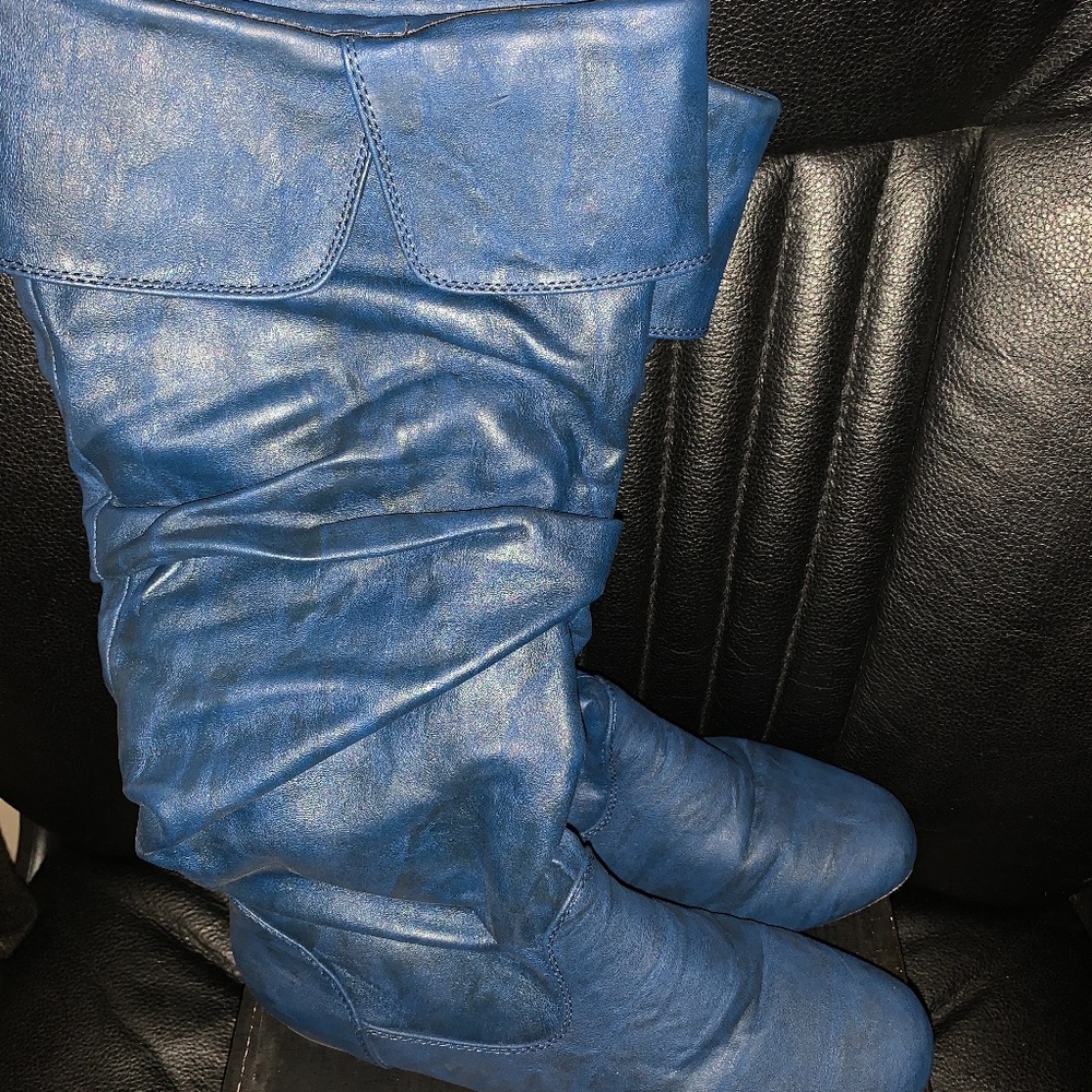 Women Blue Boots